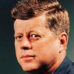 US President John F Kennedy