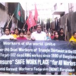 Bangladeshi garment workers march for safe workplaces