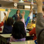 An elementary classroom.