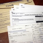 Income tax forms.
