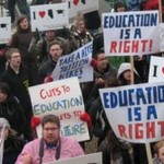 Edmonton tuition protest.